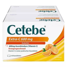 CETEBE Extra-C 600 mg comprimidos masticables, 120 uds