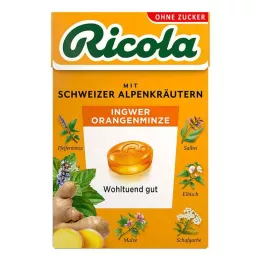 RICOLA o.Z.Box Caramelos de jengibre, naranja y menta, 50 g