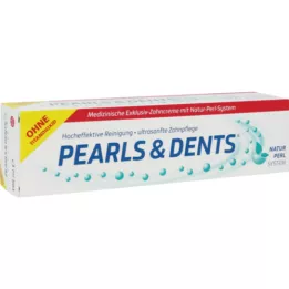 PEARLS &amp; DENTS Pasta dentífrica exclusiva sin dióxido de titanio, 100 ml