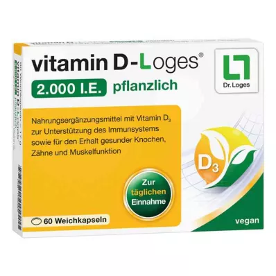 vitamina D-Loges 2.000 unidades internacionales vegetal (60 piezas)
