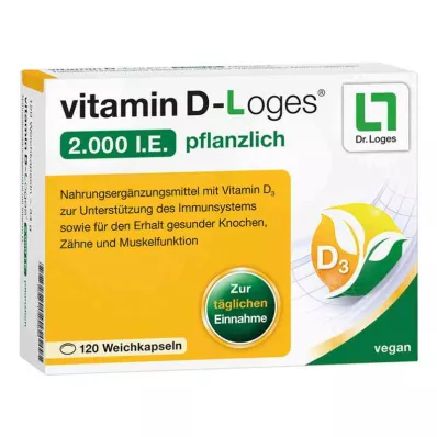 vitamina D-Loges 2.000 unidades internacionales vegetal (120 piezas)