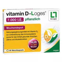 VITAMIN D-LOGES 7.000 U.I. depósito semanal de hierbas, 30 piezas