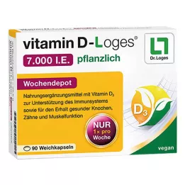 VITAMIN D-LOGES 7.000 U.I. depósito semanal de hierbas, 90 piezas