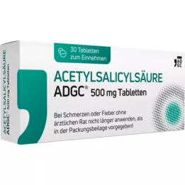 ACETYLSALICYLSÄURE ADGC 500 mg comprimidos, 30 uds