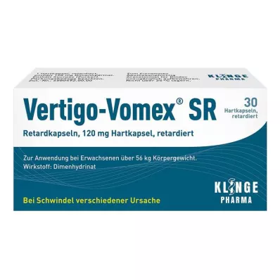 Cápsulas de liberación sostenida Vertigo-Vomex® SR , 30 piezas