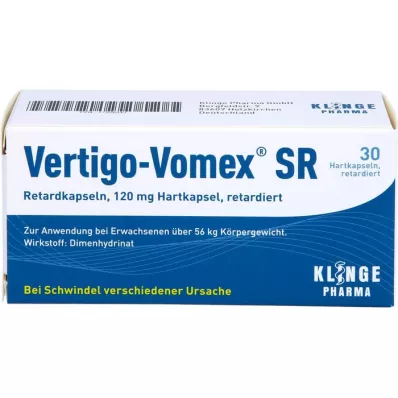 VERTIGO-VOMEX SR Cápsulas de liberación lenta, 30 unidades