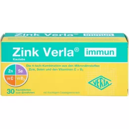 ZINK VERLA tabletas masticables inmunológicas, 30 unidades