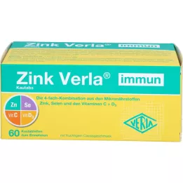 ZINK VERLA tabletas masticables inmunológicas, 60 unidades