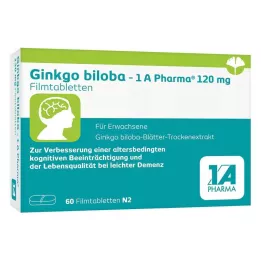 GINKGO BILOBA-1A Pharma 120 mg Comprimidos recubiertos con película, 60 cápsulas