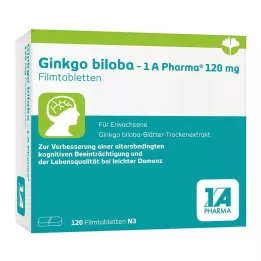 GINKGO BILOBA-1A Pharma 120 mg Comprimidos recubiertos con película, 120 cápsulas