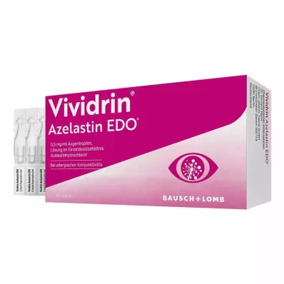 Vividrin® Azelastin EDO® Ayuda aguda para la fiebre del heno y las alergias, 20x0,6 ml