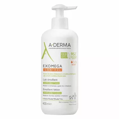 A-DERMA EXOMEGA CONTROL Reengrasado de leche, 400 ml