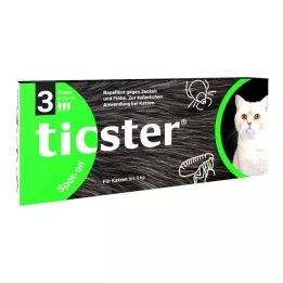TICSTER Solución spot-on para gatos de hasta 4 kg, 3X0,4 ml
