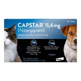 CAPSTAR 11,4 mg comprimidos para gatos/perros pequeños, 1 ud