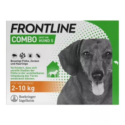 FRONTLINE COMBO contra garrapatas y pulgas en perros S (2 -10 kg), 6 piezas