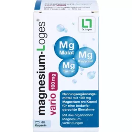 MAGNESIUM-LOGES vario 100 mg cápsulas, 60 uds