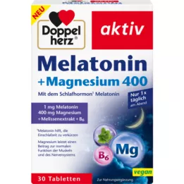 DOPPELHERZ Melatonina+Magnesio 400 comprimidos, 30 uds