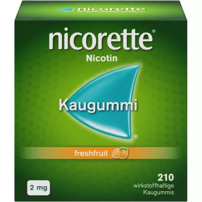 NICORETTE 2 mg de chicle de fruta fresca, 210 unidades