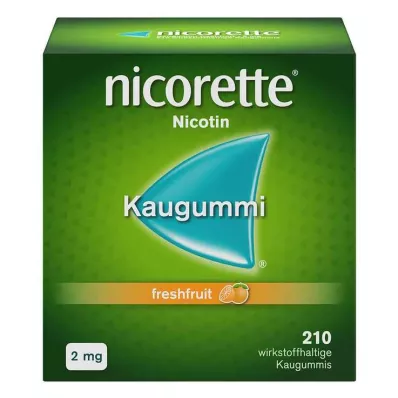 nicorette chicle fruta fresca, 2 mg de nicotina, 210 piezas