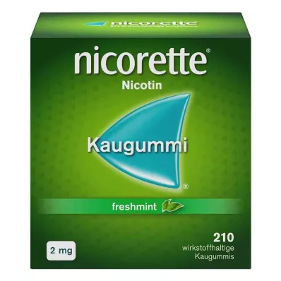 nicorette chicle de menta fresca, 2 mg de nicotina, 210 piezas