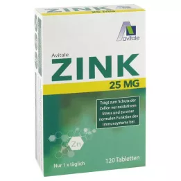 ZINK 25 mg comprimidos, 120 uds