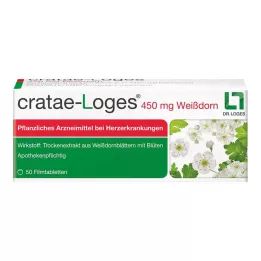 CRATAE-LOGES 450 mg comprimidos recubiertos de espino blanco, 50 unidades