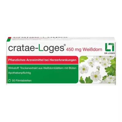cratae-Loges 450 mg tabletas recubiertas de película de espino, 50 piezas