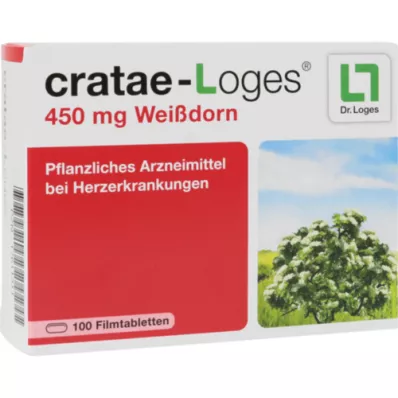 CRATAE-LOGES 450 mg comprimidos recubiertos de espino blanco, 100 unidades