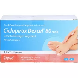 CICLOPIROX Dexcel 80 mg/g principio activo laca de uñas, 3,3 ml