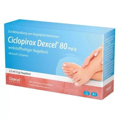Ciclopirox Dexcel® 80 mg/g esmalte de uñas activo, 3,3 ml