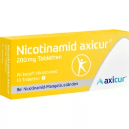 NICOTINAMID axicur 200 mg comprimidos, 10 uds