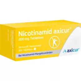 NICOTINAMID axicur 200 mg comprimidos, 100 uds