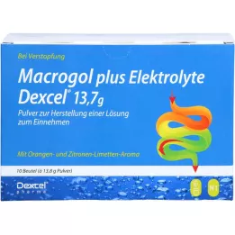MACROGOL más Electrolitos Dexcel 13,7 g PLE, 10 uds
