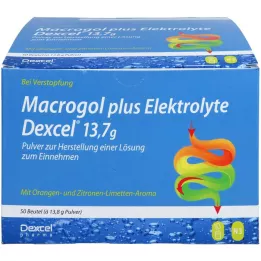 MACROGOL más Electrolitos Dexcel 13,7 g PLE, 50 uds