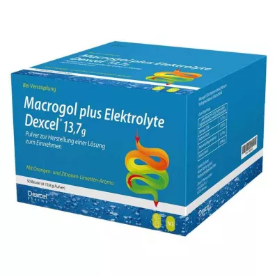 Macrogol más electrolitos Dexcel 13,7 g Ple, 50 st