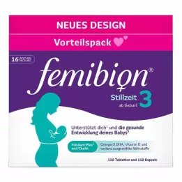 FEMIBION 3 Pack Combinado Lactancia, 2X112 uds