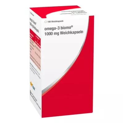 Omega-3 Biomo 1000 mg cápsulas blandas, 100 piezas