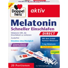 DOPPELHERZ Melatonin Direct Sueño más rápido, 20 cápsulas