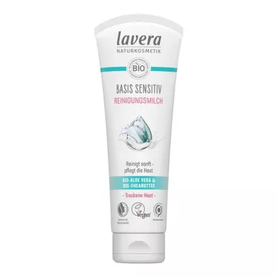 Leche limpiadora sensible base Lavera, 125 ml