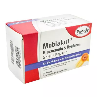 Mobiakut Glucosamina &amp; Cápsulas hialurónicas para las articulaciones, 90 ST