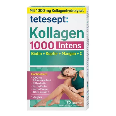 Tetesept colágeno 1000 tabletas intensas, 30 st Tetesept colágeno 1000 tabletas intensas, 30 st