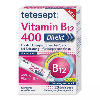 Tetesept Vitamina B12 400 Sticks Directos (20 piezas)