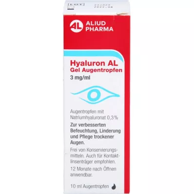 HYALURON AL Gel oftálmico 3 mg/ml, 1X10 ml