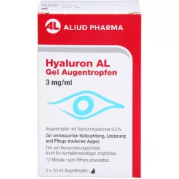 HYALURON AL Colirio en gel 3 mg/ml, 2X10 ml