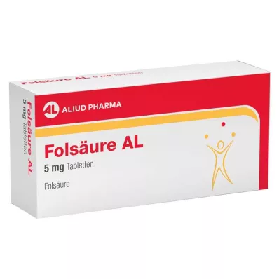 Ácido fólico AL tabletas de 5 mg, 50 piezas