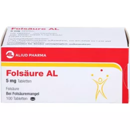 FOLSÄURE AL 5 mg comprimidos, 100 uds