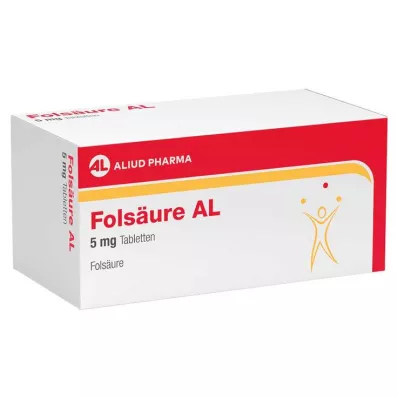 Ácido fólico AL comprimidos de 5 mg, 100 piezas