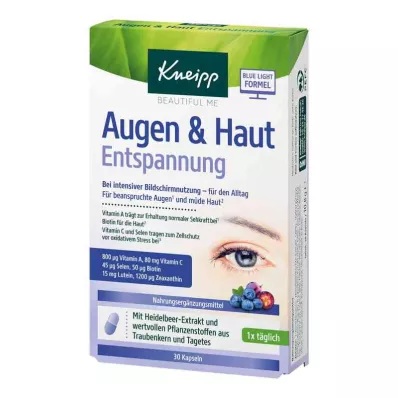 Kneipp Eyes &amp; Cápsulas para relajar la piel (30 piezas)