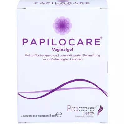 PAPILOCARE Gel vaginal, 7X5 ml