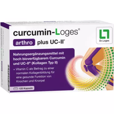 CURCUMIN-LOGES arthro plus UC-II cápsulas, 120 uds